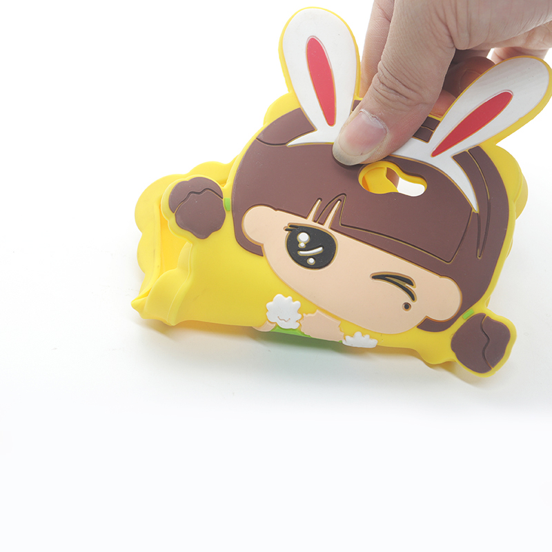 小米硅膠手機套，卡通少女硅膠手機殼軟_硅膠套