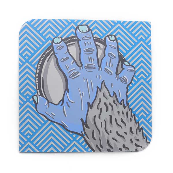 硅膠餐墊手掌圖案，就餐飲水兩用桌墊-硅膠廚具