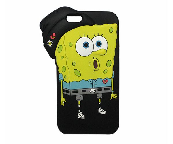 卡通動物硅膠手機殼，全包防摔手機套-硅膠套