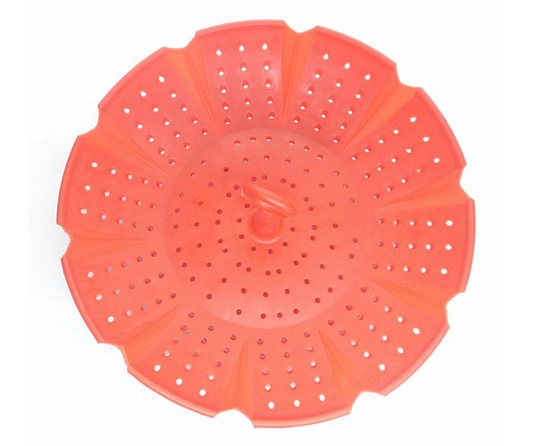 硅膠鏤空水果過水籃，家用客廳硅膠收納籃